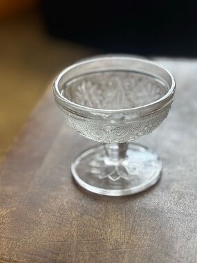 2 Vintage Indiana Tiara Sandwich Clear Champagne or Sherbet Glass 3-1/2”